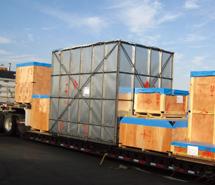 1:LOW BED TRAILERへ TRANSLOADING